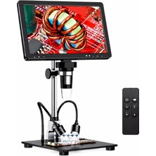 Gümrük Bey Jb DM12 Dijital Mikroskop | 10.1'' IPS Ekran, 2000X Büyütme , Endüstriyel Tamir ve Eğitim Için Dijital Video Mikroskop