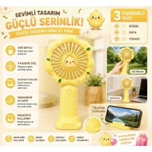 Mitavo Mini Fan 3 Kademeli Usbli Ördek ve Çicek Figürlü