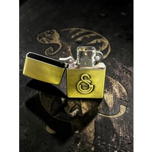 UltraMint Elit Gold Benzinli Çakmak, Kabartmalı Galatasaray Logo Tasarımı