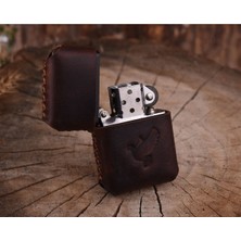UltraMint El Yapımı Hakiki Deri Zippo Çakmak, Şık ve Dayanıklı Tasarım