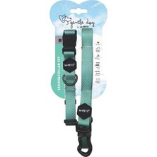 M-Pets Gentle Dog Boyun Tasması ve Gezdirme Set (M) Green