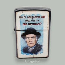 UltraMint Şık Damla Baskı Desenli Metal Çakmak, Dayanıklı ve Kullanışlı Tasarım