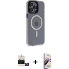 Pileli Store Pilelistore™ iPhone 14 Pro Max Kılıf Yankı Işık Prime - Siyah Bilvis 3D Mat Cam Ekran Koruyucu + Bilvis Titan Kamera Lens - Gd