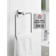 Havlu Asacağı Kare 16 x 16 Krom PMK568 Yapışkanlı