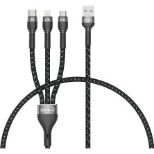 ​zore Shira Serisi 3in1 USB Kablo 30CM