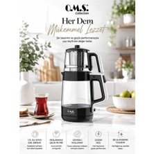 Oms Collection Protea Otomatik Çay Makinesi ( 8802 - Siyah )