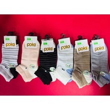 Pola Bayan Bambu Patik Çorap 12 ÇİFT-4300-56