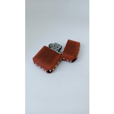 UltraMint Hakiki Deri Zippo Model Çakmak Kılıfı ve Çakmak Seti