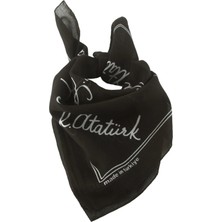 Eco Lounge Atatürk Imzalı Desenli Bandana 50*50