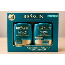 Bioxcin Keratin & Argan Onarıcı Şampuan 2X300 ml