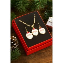 Depozee Noel Baba Yılbaşı Kutulu Zincir Kolye Set