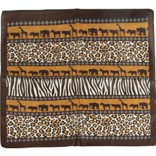 Depozee Leopar Desenli Zr Şifon Fular 50*50 cm