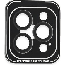 Starseven Iphone 15 Pvd Metal Kamera Lens - Siyah