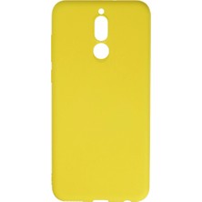 Starseven Mate 10 Lite Kılıf Nano Içi Kadife Silikon - Sarı