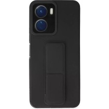 Starseven Y16 Kılıf Mega Standlı Silikon - Siyah