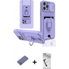 Marsilyan™- iPhone 12 Pro Max Kılıf Vadi Form Prime - Şeffaf Uv Polymer Nano Ekran Koruyucu + Metal Kamera Lens Koruma Cam - Gd