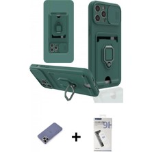 Marsilyan™- iPhone 12 Pro Max Kılıf Vadi Form Prime - Şeffaf Uv Polymer Nano Ekran Koruyucu + Metal Kamera Lens Koruma Cam - Gd