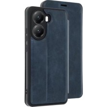 Starseven Poco X7 Kılıf Flip Cover - Lacivert