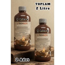 Technow 2000ML Kokusuz ve Dumansız Yüksek Kaliteli Bioethanol Şömine Yakıtı 2 Litre