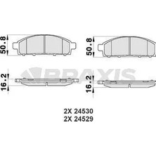 Braxis On Fren Balatası Mıtsubıshı L200 2.5 D 4×4 2006-2012 Pajero 2008- L200 2.4 2015- Fıat Fullback 15-
