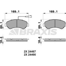Braxis On Fren Balatası Ducato Iıı Boxer Iıı Jumper Iıı 2.2hdı 3.0hdı 16Q / 20Q 06 Karsan Jest 14