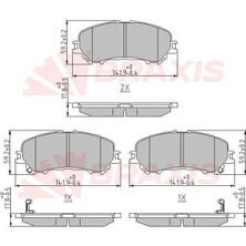 Braxis On Fren Balatası Nıssan Qashqaı J11 Kasa 2013- Xtraıl 2014- Renault Kadjar 2015-