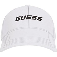 Guess Beyaz Erkek Logo Baskılı Şapka Z6GZ02K3108-G011 Beyaz Şapka