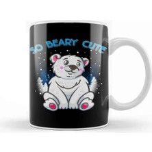Dekado So Beary Cute Adorable Polar Bear Cub Pun Kupa Bardak Porselen