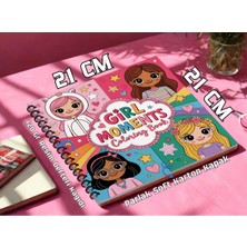 Pink Swan Craft Kızlar İçin 20 x 20 cm Büyük Boyama Kitabı Girls Moments Eğlenceli Aktiviteler