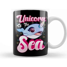 Dekado Cute & Funny Narwhal Unicorn Of The Sea Kupa Bardak Porselen