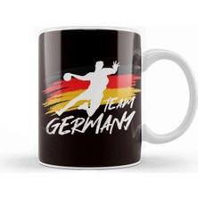 Dekado Handball Team Germany Flag Handballer Ball Sports Player Kupa Bardak Porselen