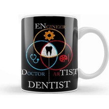 Dekado Doctor Engineer Artist Dentist 015 Kupa Bardak Porselen