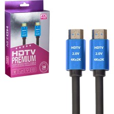 Seenergy HDMI Kablo Gold 2.0V 3 mt SE-3M4K HDTV Premium Kablo Uzunluğu Yüksek Hız Destekli