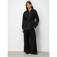 Mizalle Siyah Kadın Tunik M2MZ1030210250