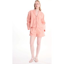 Ted Baker Turuncu Kadın Çizgili Şort TBWRTR2009-4