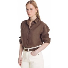 Ted Baker Kahverengi Kadın Gömlek TBWRSH2096-1