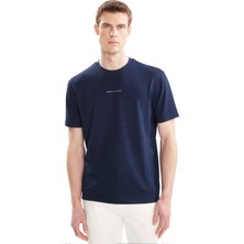 Ted Baker Lacivert Erkek Slogan Baskılı T-Shirt TBMRTS3024