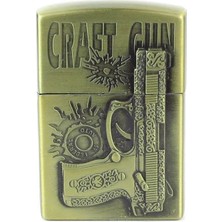 UltraMint Şık Metal Gazlı Çakmak, Kabartma Görselli, Dayanıklı ve Kullanışlı