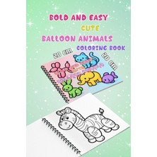 Pink Swan Craft Cute Balloon Animals Bold And Easy – 20X20 cm Büyük Boyama Kitabı, Çocuklar ve Yetişkinler Için