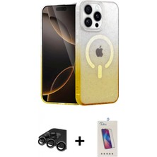 Marsilyan™- iPhone 15 Pro Kılıf Eksen Minimal Özel Seri - Siyah Joko 5d Cam + Raze Metal Kamera Lens - Tmgı