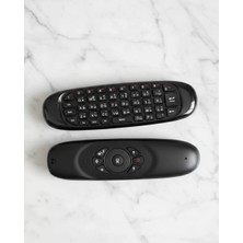 Nevamel® Kablosuz Hava Fareli Mini Klavye Jiroskop Destekli Uzaktan Kumanda