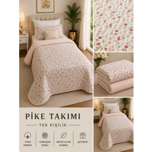 Yatak Örtüsü Tek Kişilik Pike & Battaniye & Ince Yorgan