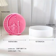 Yoyomold YY6313 Ramazan Temalı Hilal Modelli Mumluk Silikon Kalıp