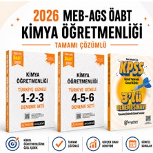 Pegem Akademi Yayıncılık 2026 Meb Ags Öabt Kimya Öğretmenliği Tamamı Çözümlü Türkiye Geneli 1-2-3-4-5-6 Deneme Seti
