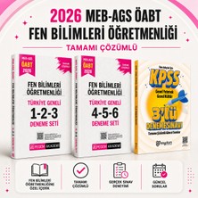 Pegem Akademi Yayıncılık 2026 Meb Ags Öabt Fen Bilimleri Öğretmenliği Tamamı Çözümlü Türkiye Geneli 1-2-3-4-5-6 Deneme Seti