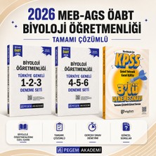 Pegem Akademi Yayıncılık 2026 Meb Ags Öabt Biyoloji Öğretmenliği Tamamı Çözümlü Türkiye Geneli 1-2-3-4-5-6 Deneme Seti