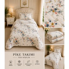 Yatak Örtüsü Tek Kişilik Pike & Battaniye & Ince Yorgan