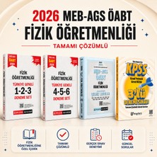 Pegem Akademi Yayıncılık 2026 Meb Ags Öabt Fizik Öğretmenliği Tamamı Çözümlü Türkiye Geneli 1-2-3-4-5-6 Deneme-Çıkmış Sorular