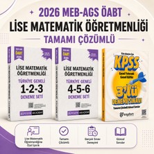 Pegem Akademi Yayıncılık 2026 Meb Ags Öabt Lise Matematik Öğretmenliği Tamamı Çözümlü Türkiye Geneli 1-2-3-4-5-6 Deneme