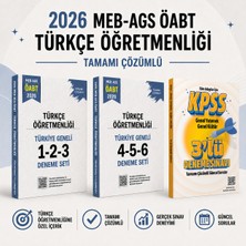 Pegem Akademi Yayıncılık 2026 Meb Ags Öabt Türkçe Öğretmenliği Tamamı Çözümlü Türkiye Geneli 1-2-3-4-5-6 Deneme Seti